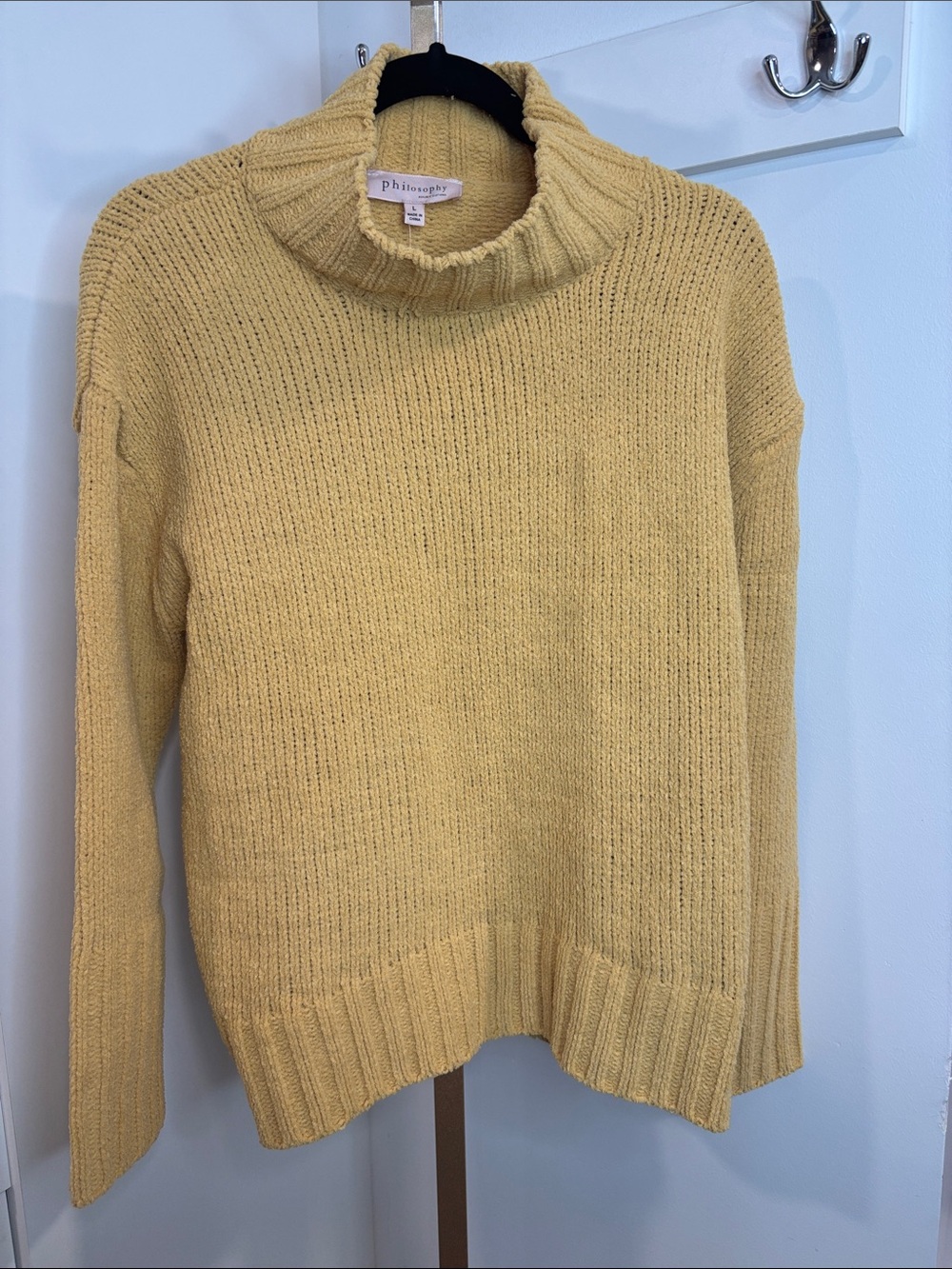 Philosophy Pale Yellow Turtleneck Sweater